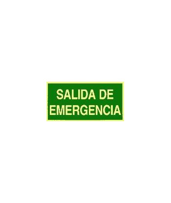 SEÑAL SALIDA EMERGENCIA 297x148 PVC